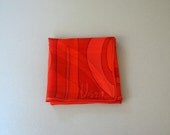 Mod Vintage Vera Neumann Orange / Red Scarf