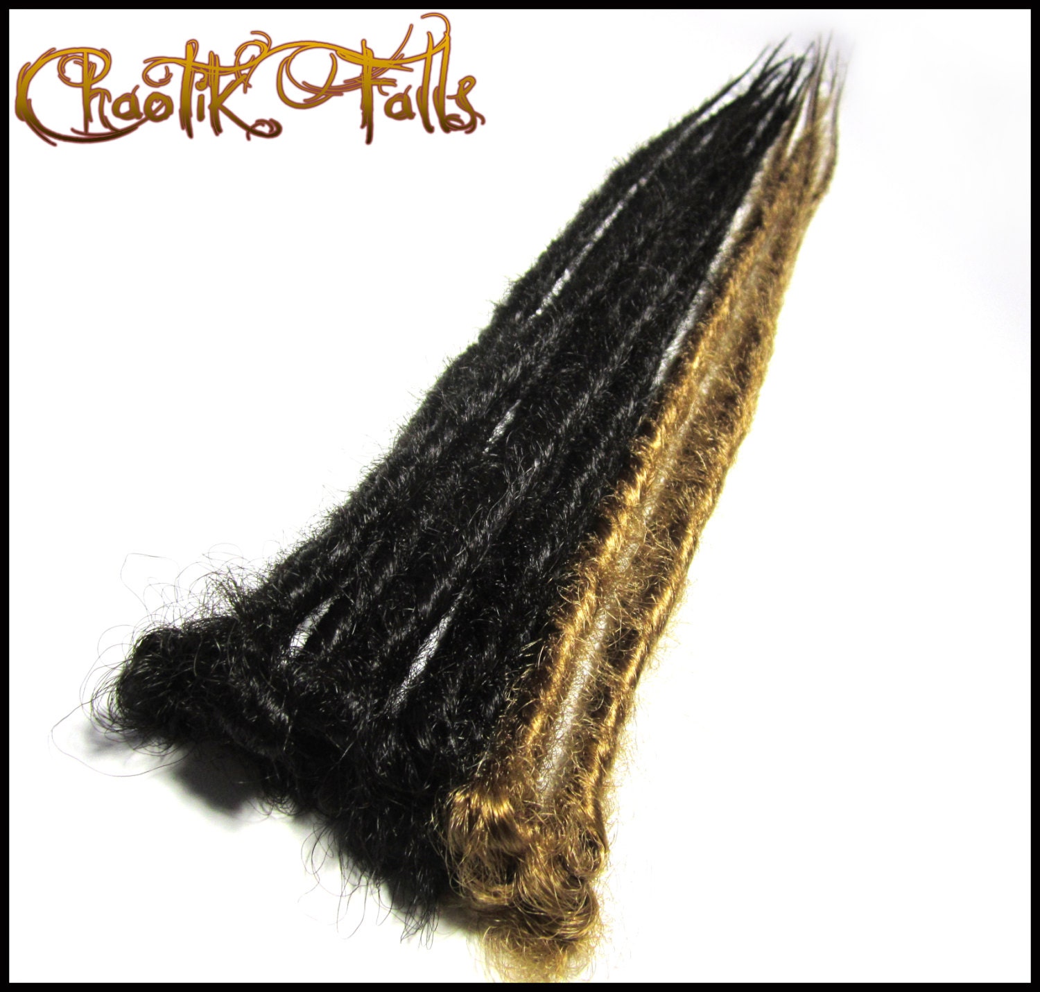 Dark Brown and Caramel Blonde Synthetic Dreads
