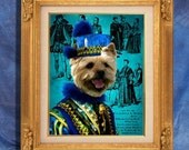 Norwich Terrier Art Print 11 x 14 inch original illustration artwork giclee archival premium poster print By Nobility Dogs