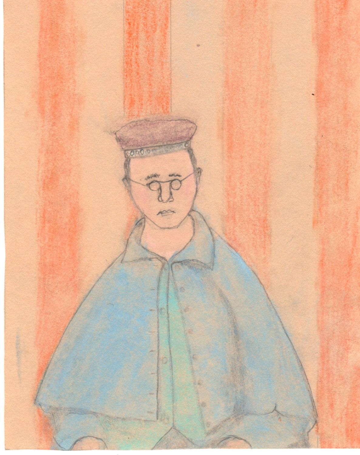 Growing Old, Feeling Small (Original Drawing)