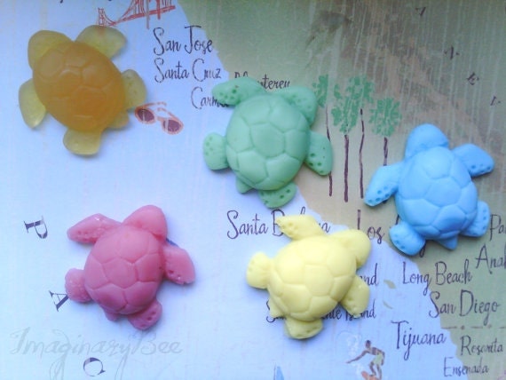 Turtle Soap (1 Soap) Mini Turtles - Under The Sea, Baby Shower, Birthday Party, Wedding