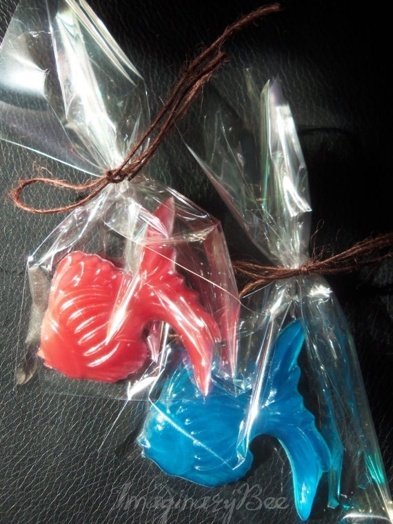 Fish Soap (10 Soaps) - Dr. Seuss Inspired, One fish Two Fish, Baby Shower, Wedding, Birthday