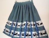 1950s Horse & Buggy Circle Skirt - Poodle Skirt