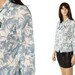 Vintage ascot pastel blue pussy bow blouse size small to medium