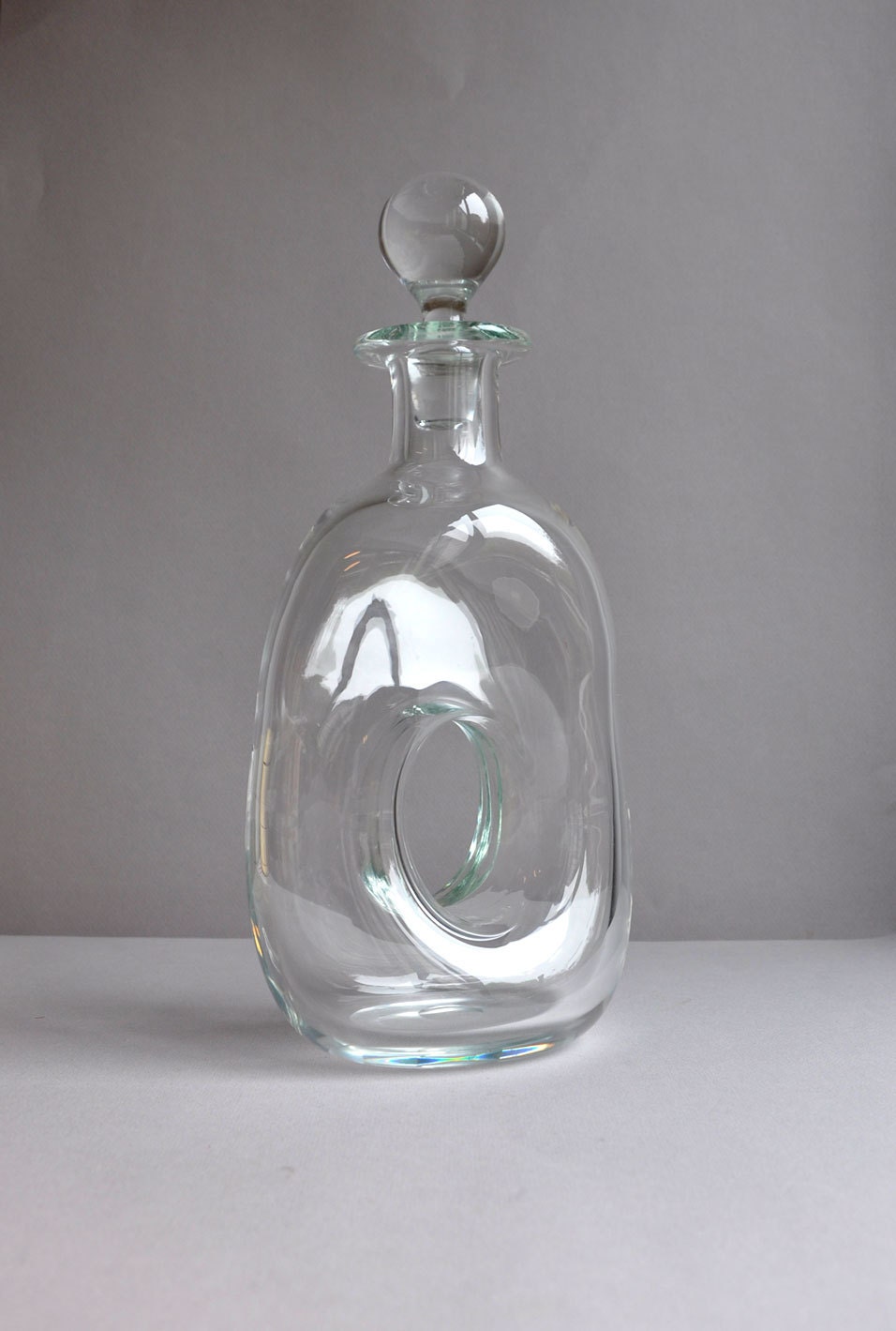 Crystal Donut Decanter with Stopper