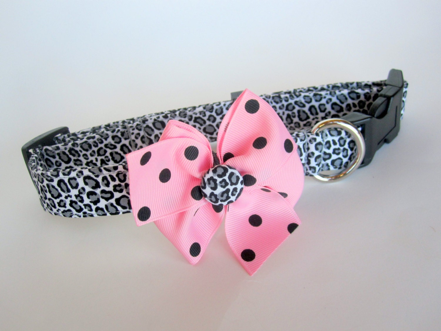 Leopard Cheetah Dog Collar size Large