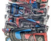 Hand painted silk scarf BETWEEN BLACK and WHITE 16"x59" ready to ship
