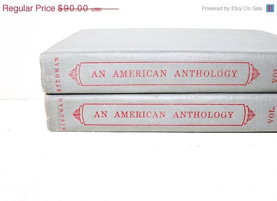 50% Off Sale Book Collection An American Anthology Old Poetry Book Set