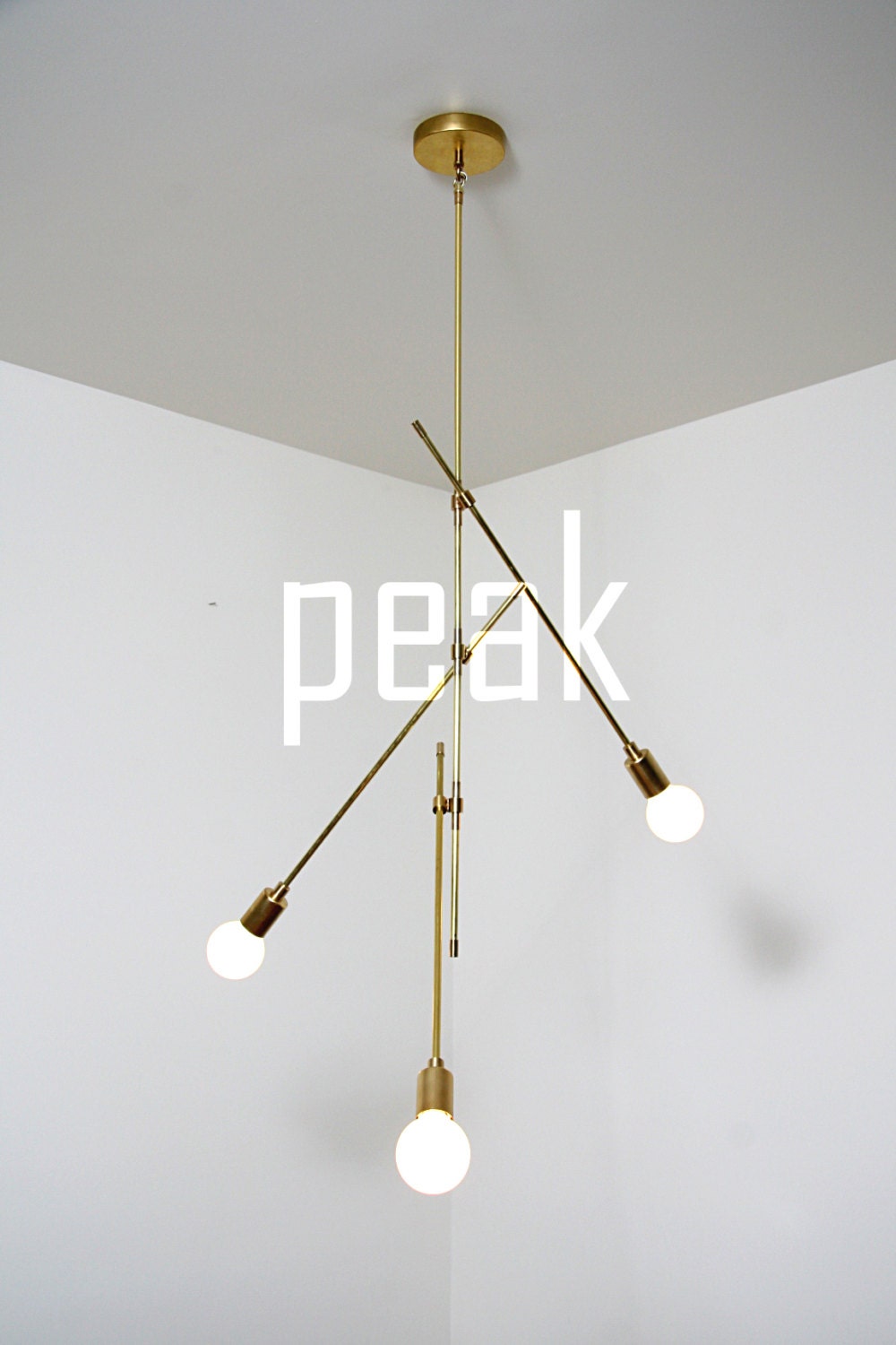 Limited edition handmade light fixture - 'Peak'