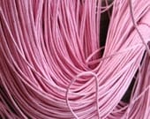 Waxed Cotton Cord, Light Pink, 1mm, 80 meters
