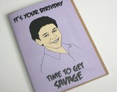 Fred Savage birthday card