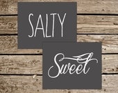 Sweet & Salty (Set of 2, 8x10)