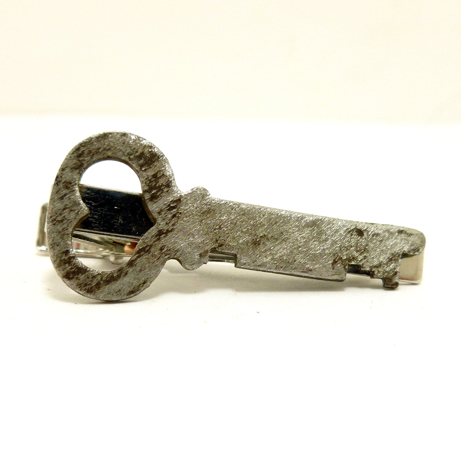 Skeleton Key Tie Clip, Steampunk Men's Tie Tack