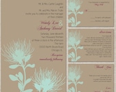Printable Wedding Invitation Suite, RSVP Card Reply Card, Thank You Card, Enclosure Card, Pick Your Colors, DIY DIY Digital Files