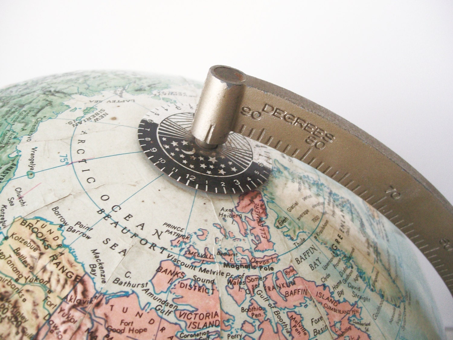 Vintage Replogle Globe 12 inch Stereo Relief Globe Mad Men Era