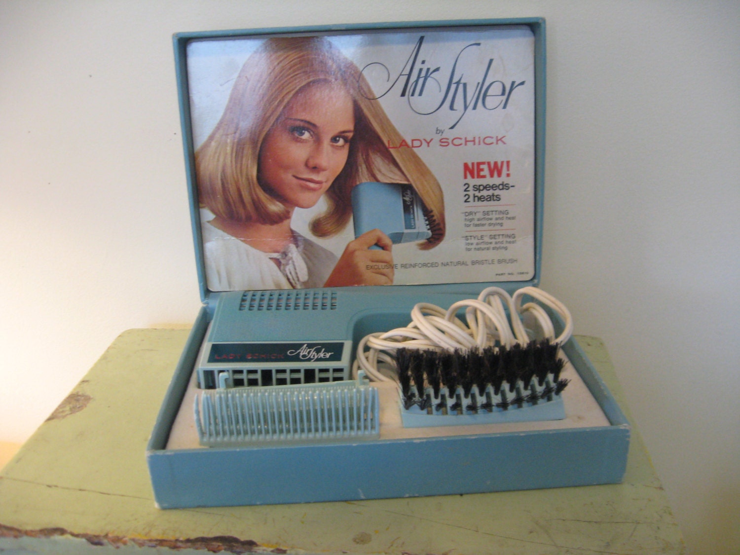 Vintage 1970s Hair Dryer and Brush Air Styler