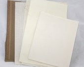 Lot of 14ct Cross Stitch Aida Fabric - Brown, Ivory  (Lot1)