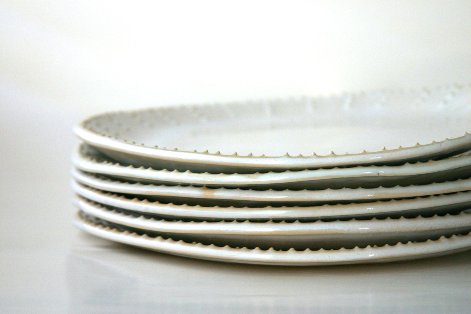 Dinnerware Set for 4 - 16 Peices - Aqua Mist - Dinner Salad Dessert Bread Plate and Bowl - French Country