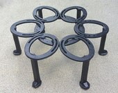 Large Dutch Oven Skillet stand, larger size for cast iron 12 qt. and up pots and 17-20" larger skillets, MADE to ORDER