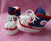 Knitted baby shoes for 0-6 months /9cm /3,5 inch -Sneakers- new