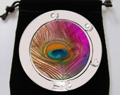 Peacock Feather Bird Purse Hook Bag Holder Trendy Cool