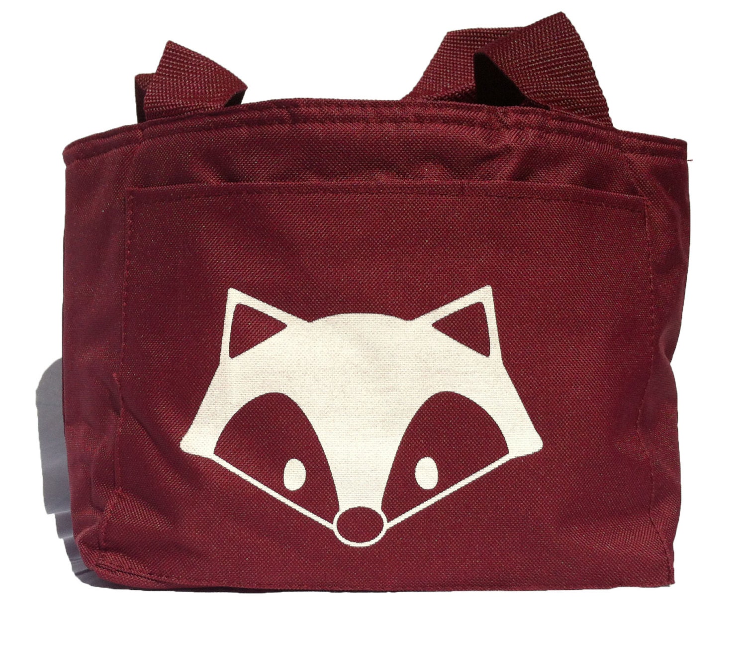 Maroon Fox Insulated Lunch Bag/ Six Pack Cooler