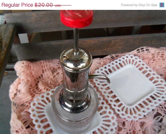 Vintage Liquor Decanter Industrial 1950's Home Decor Housewares Man Cave Barware