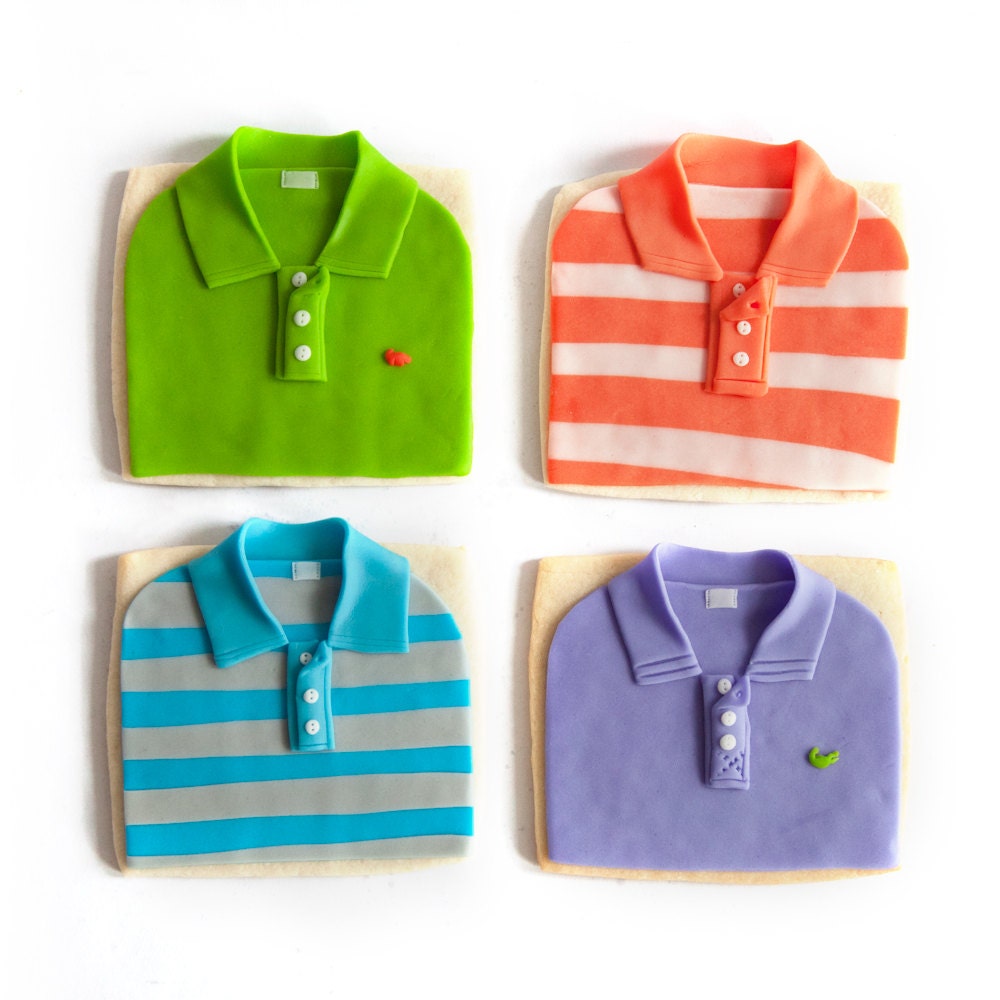 father's day cookie gift box (8 polo shirt cookies plus 1 message cookie)