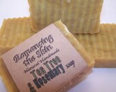 Tea Tree & Rosemary Handmade Lye Soap (Vegan)