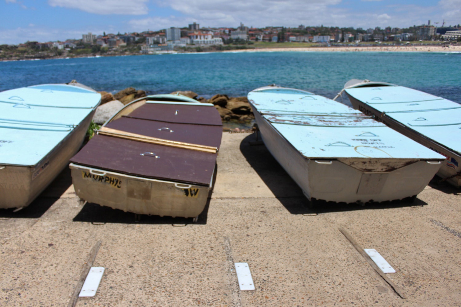 Boat Art Print, Rustic Nautical Home Decor, Australia Print, Beach Photography,Turquoise Home Decor