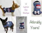 Adorably Yours Denim Walking Harness for Dog- Custom Design You Pick the Colors