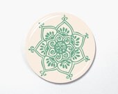 Magnetic Necklace Toppers, Mint Green Flower, Like Magnabilities Necklaces, Pendant Toppers for Magnet Necklace (31)