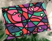 ACEO - Cirque du Opaque - Abstract Opaque Matte Design - Original Art OOAK ATC Small Art