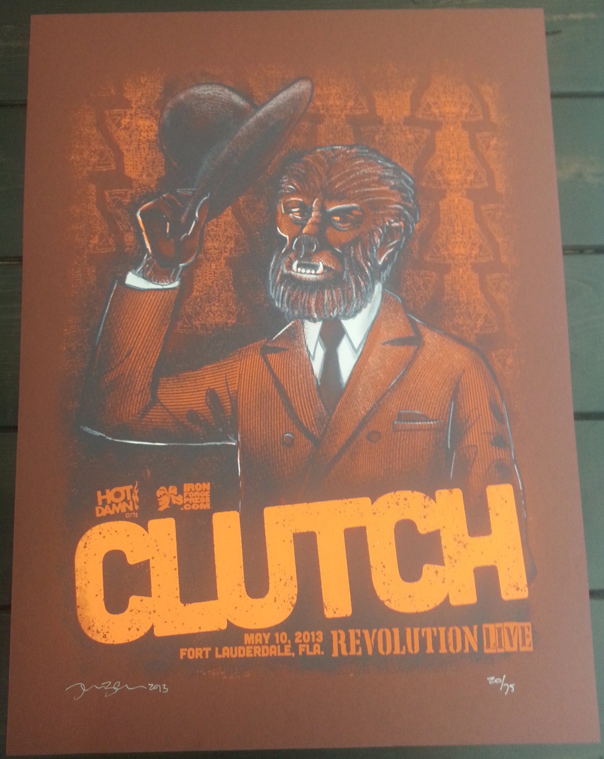 CLUTCH Gig Poster 2013 The Wolfman Kindly Requests