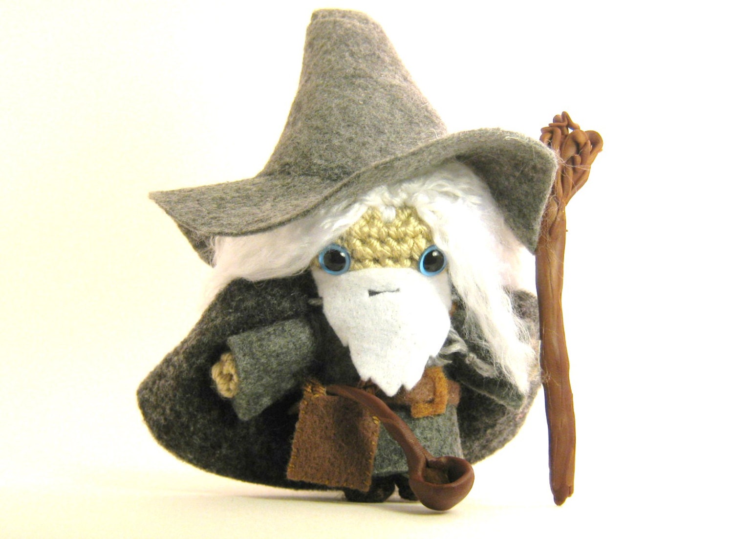 Lord of the Rings Hobbit Gandalf the Grey crochet amigurumi doll