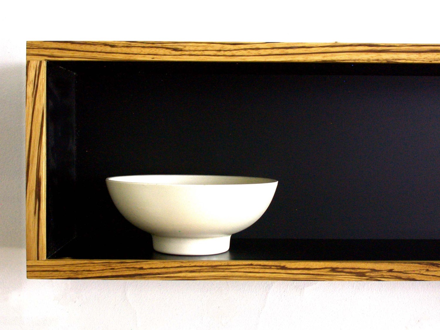 Modern Wall Shelf Home Decor Office Decor Book Case Black Zebra Yellow Brown Stripes Modular Book  Floating Shelf