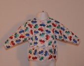 Shirt Saver Full Coverage Baby Bib With Long Sleeves and Pocket - Cars
