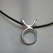Zodiac Symbols Artisan Solid Sterling Silver Black Leather Cord Necklace