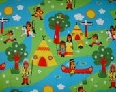 INDIANs  Organic Cotton Jersey  for Girls and Boys 1 Metre ( 39,4 inch) NEW