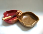Cranberry Sienna Sauce Dish in stock ready to ship