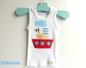 Lil Red Boat Boys Tank Boys Singlet