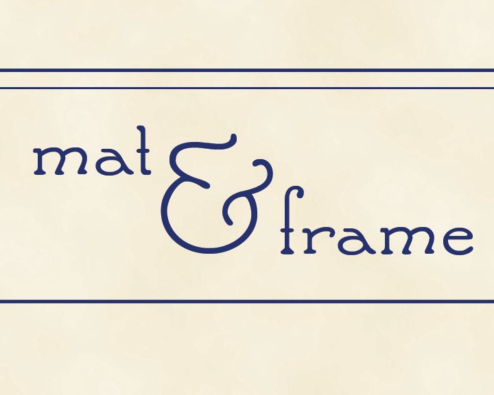 Mat & Frame for Any Listing - LARGE