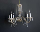 Vintage Dripping Glass Crystal Chandelier