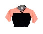 Rad 80s Ghost Striped Neon Windbreaker - L