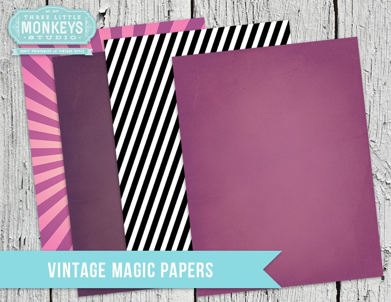 Vintage Magic Scrapbook Papers - INSTANT DOWNLOAD Il_170x135