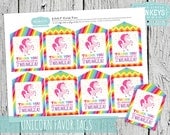 INSTANT DOWNLOAD Magical Rainbow Unicorn Favor Tags Il_170x135
