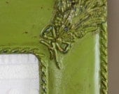 One Multi Opening Shabby Chic Vintage Meadow Green Hand Painted Distressed Frame