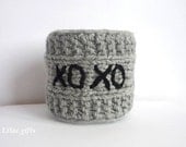 Mug Cozy XOXO, Valentines day gift , any color ,  Coffee Cup Cozy