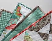 Baby Girl Quilt Double Hourglass Quilt Riley Blake Verona
