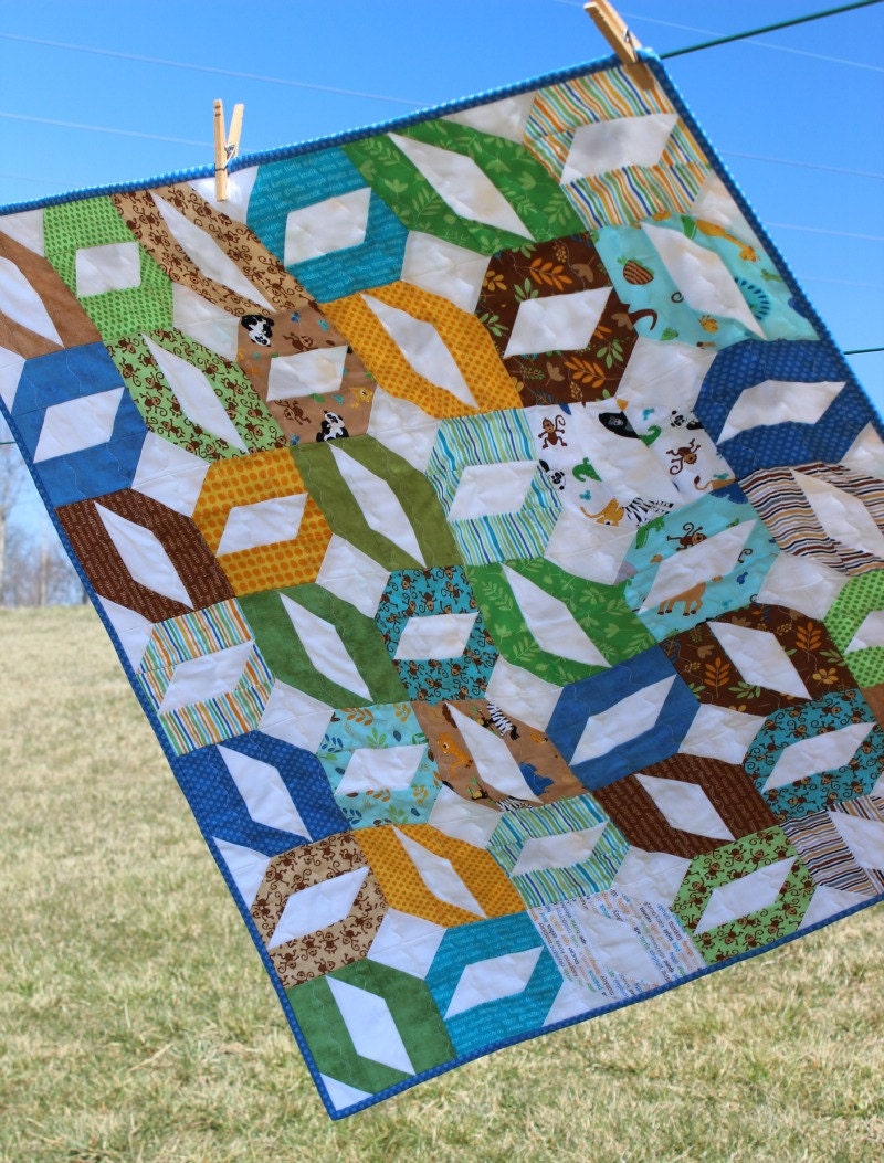 Baby Boy Quilt Riley Blake Zoofari